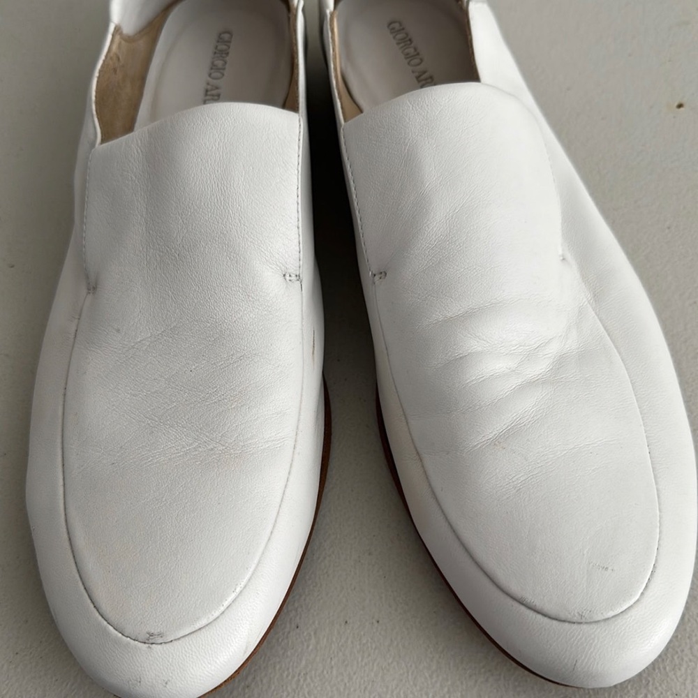 Giorgio Armani Men’s White Loafer’s - Picture 8 of 14